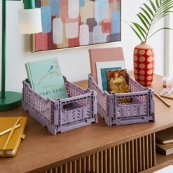 Pack Of 2 Foldable Crates -Home Furnishing Store 30898618