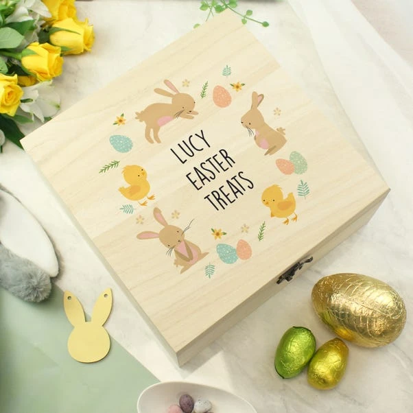 Personalised Easter Bunny Wooden Treat Box 6 Personalised Easter Bunny Wooden Treat Box - Image 4