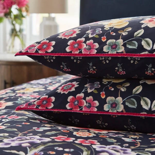 Dorma Midnight Garden 300 Thread Count Standard Pillowcase Pair 4 Dorma Midnight Garden 300 Thread Count Standard Pillowcase Pair - Image 2