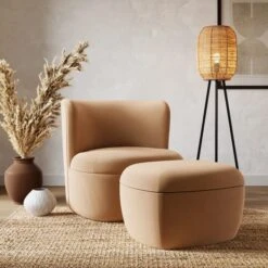 Modern Curves Velvet Occasional Chair -Home Furnishing Store 30901490 alt06