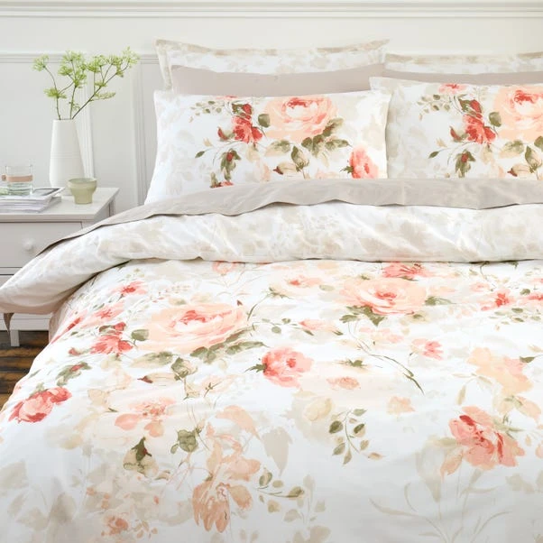 Evelyn Rose Coral Duvet Cover And Pillowcase Set 16 Evelyn Rose Coral Duvet Cover And Pillowcase Set - Image 14