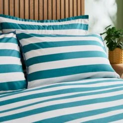 Elements Bold Stripe Cotton Duvet Cover And Pillowcase Set 39 Elements Bold Stripe Cotton Duvet Cover And Pillowcase Set -Home Furnishing Store 30902441 alt01