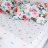 Malin Stem Blooms 100% Cotton Fitted Sheet 2 Malin Stem Blooms 100% Cotton Fitted Sheet -Home Furnishing Store 30902501