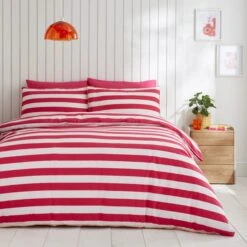 Elements Bold Stripe Cotton Duvet Cover And Pillowcase Set 26 Elements Bold Stripe Cotton Duvet Cover And Pillowcase Set -Home Furnishing Store 30902579