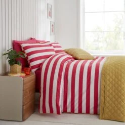 Elements Bold Stripe Cotton Duvet Cover And Pillowcase Set 25 Elements Bold Stripe Cotton Duvet Cover And Pillowcase Set -Home Furnishing Store 30902621 alt06