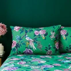 Milanna Blooms Green Duvet Cover And Pillowcase Set 27 Milanna Blooms Green Duvet Cover And Pillowcase Set -Home Furnishing Store 30904200 alt01