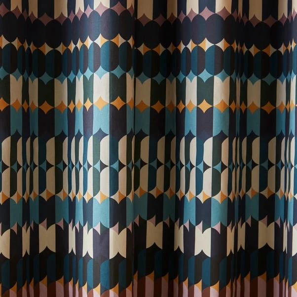 Oden Geometric Eyelet Curtains 5 Oden Geometric Eyelet Curtains - Image 3