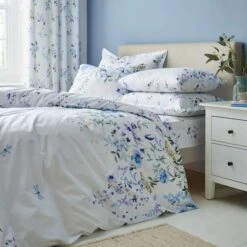 Nola Leaf Green Polycotton Flat Sheet -Home Furnishing Store 30904218 alt02