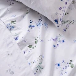 Nola Leaf Green Polycotton Flat Sheet -Home Furnishing Store 30904218 alt04