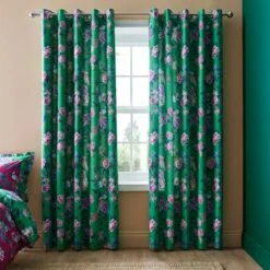 Milanna Blooms Eyelet Curtains 15 Milanna Blooms Eyelet Curtains -Home Furnishing Store 30904290 alt01