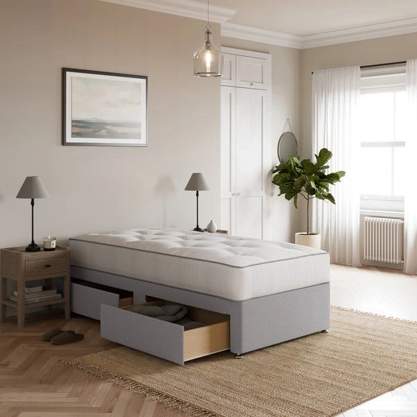 Fogarty 1500 Pocket Wool Mattress Divan Set, Faux Linen 20 Fogarty 1500 Pocket Wool Mattress Divan Set, Faux Linen - Image 18