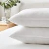 Hotel Pack Of 2 Luxury Cotton Anti Allergy Front Sleeper Pillows -Home Furnishing Store 30904819