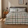 Woodland Check Fleece Duvet Cover And Pillowcase Set -Home Furnishing Store 30905187