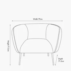 Lucca Velvet Tub Chair 39 Lucca Velvet Tub Chair -Home Furnishing Store 30907096 alt09