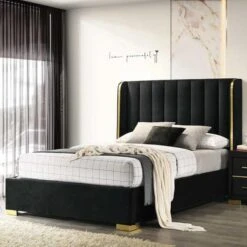Phoenix Bed Frame, Velvet 11 Phoenix Bed Frame, Velvet -Home Furnishing Store 30908136