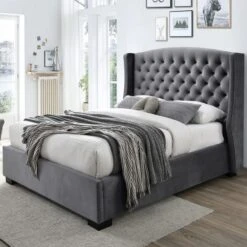 Ambassador Bed Frame, Velvet 11 Ambassador Bed Frame, Velvet -Home Furnishing Store 30908140