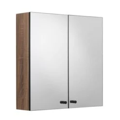 Flexi Fix Ontario Double Cabinet, Black And Teak Effect -Home Furnishing Store 30908886 alt02