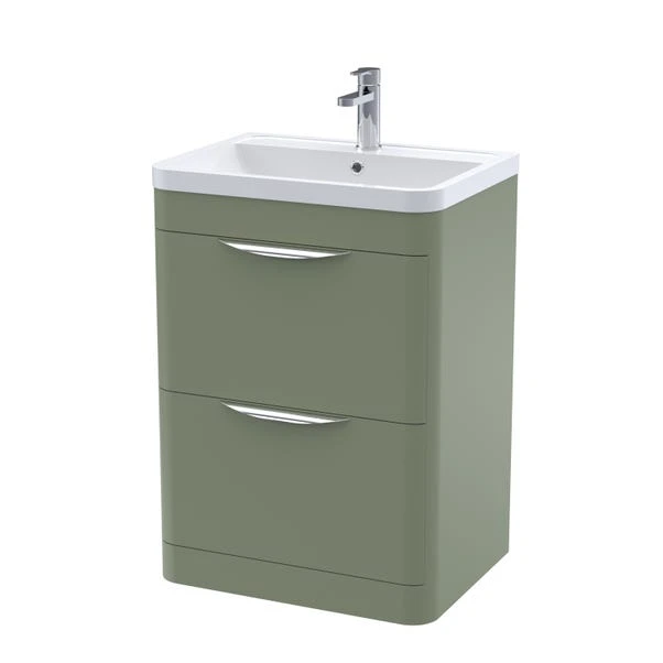 Parade Floor Standing 2 Drawer Vanity Unit With Ceramic Basin 9 Parade Floor Standing 2 Drawer Vanity Unit With Ceramic Basin - Image 7