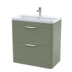Parade Floor Standing 2 Drawer Vanity Unit With Ceramic Basin 14 Parade Floor Standing 2 Drawer Vanity Unit With Ceramic Basin -Home Furnishing Store 30910359