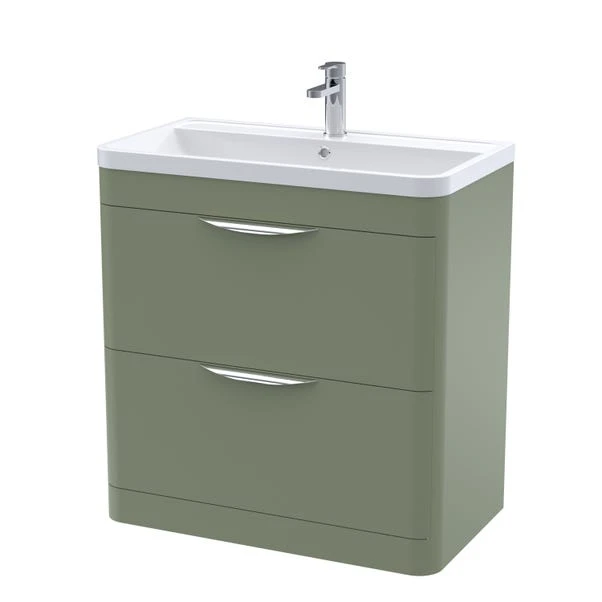 Parade Floor Standing 2 Drawer Vanity Unit With Ceramic Basin 7 Parade Floor Standing 2 Drawer Vanity Unit With Ceramic Basin - Image 5