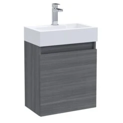 Merit Slimline 1 Door Wall Mounted Vanity Unit With Basin -Home Furnishing Store 30910396