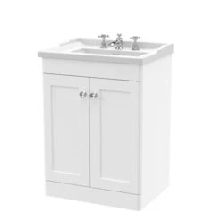 Classique Floor Standing 2 Door Vanity Unit With Ceramic Basin -Home Furnishing Store 30910615