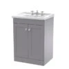 Classique Floor Standing 2 Door Vanity Unit With Ceramic Basin 1 Classique Floor Standing 2 Door Vanity Unit With Ceramic Basin -Home Furnishing Store 30910619