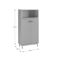 Elsie Tall Bathroom Cabinet 33 Elsie Tall Bathroom Cabinet -Home Furnishing Store 30911015 alt09