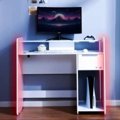 X Rocker Electra Desk With Wireless Charging And LED Lights -Home Furnishing Store 30911228 alt01