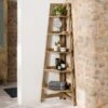 Humphrey Corner Ladder Shelf, Mango Wood Effect -Home Furnishing Store 30911361