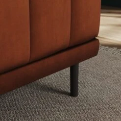 Amali Long Dining Bench, Matte Plush Velvet -Home Furnishing Store 30912451 alt03