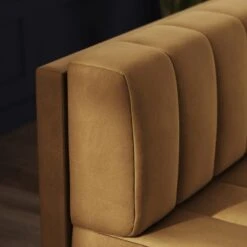 Amali Long Dining Bench, Matte Plush Velvet -Home Furnishing Store 30912452 alt02