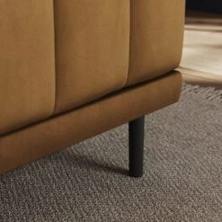 Amali Long Dining Bench, Matte Plush Velvet -Home Furnishing Store 30912452 alt03