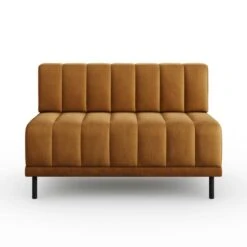 Amali Long Dining Bench, Matte Plush Velvet -Home Furnishing Store 30912452 alt04