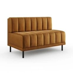 Amali Long Dining Bench, Matte Plush Velvet -Home Furnishing Store 30912452 alt05