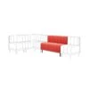 Amali Long Dining Bench, Matte Plush Velvet -Home Furnishing Store 30912453