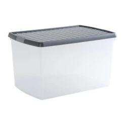 Wham Crystal Pack Of 4 62L Clip Lock Storage Boxes With Lids 12 Wham Crystal Pack Of 4 62L Clip Lock Storage Boxes With Lids -Home Furnishing Store 30914083 alt02