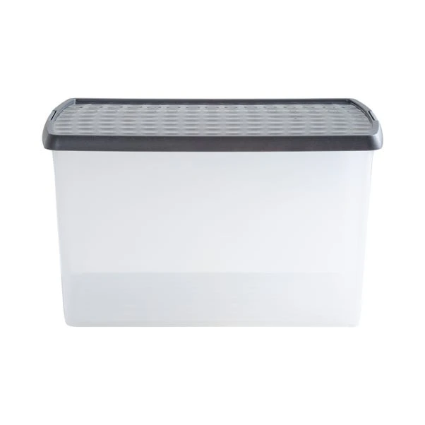 Wham Crystal Pack Of 4 62L Clip Lock Storage Boxes With Lids 6 Wham Crystal Pack Of 4 62L Clip Lock Storage Boxes With Lids - Image 4
