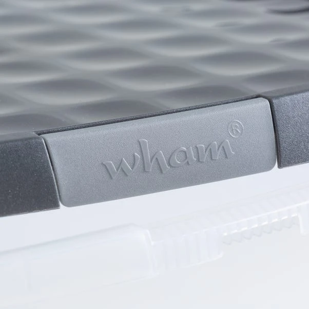 Wham Crystal Pack Of 4 62L Clip Lock Storage Boxes With Lids 9 Wham Crystal Pack Of 4 62L Clip Lock Storage Boxes With Lids - Image 7