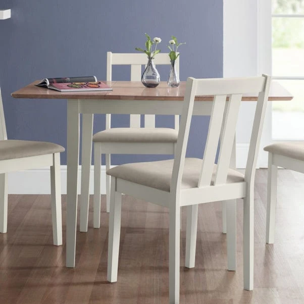 Rufford 4 Seater Two-Tone Dining Table, Ivory 3 Rufford 4 Seater Two-Tone Dining Table, Ivory
