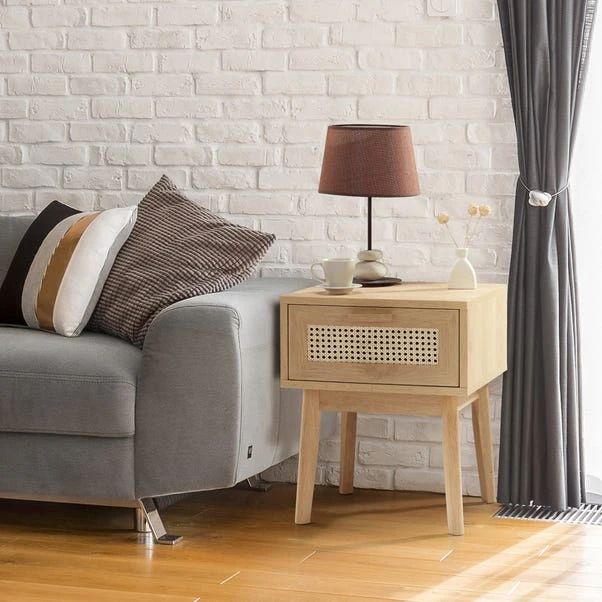 Java 1 Drawer Side Table, Light Oak 4 Java 1 Drawer Side Table, Light Oak - Image 2