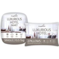 Snuggledown Luxurious Hotel 13.5 Tog Winter Duvet And Pillow Set -Home Furnishing Store 30914689 alt01