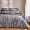 Portloe Woven Gingham Duvet Cover & Pillowcase Set 2 Portloe Woven Gingham Duvet Cover & Pillowcase Set -Home Furnishing Store 30915801