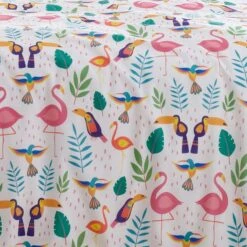 Fusion Tropical Flamingo Reversible Duvet Cover And Pillowcase Set 19 Fusion Tropical Flamingo Reversible Duvet Cover And Pillowcase Set -Home Furnishing Store 30916076 alt04