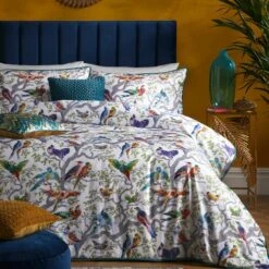 Laurence Llewelyn-Bowen Birdity 200 Thread Count Cotton Duvet Cover And Pillowcase Set 25 Laurence Llewelyn-Bowen Birdity 200 Thread Count Cotton Duvet Cover And Pillowcase Set -Home Furnishing Store 30916391 alt06