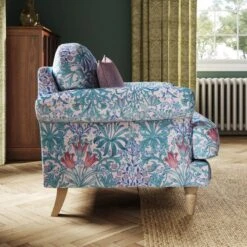 Jolene William Morris Woodland Weeds Print Velvet Snuggle Chair -Home Furnishing Store 30917909 alt01