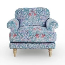 Jolene William Morris Woodland Weeds Print Velvet Snuggle Chair -Home Furnishing Store 30917909 alt06