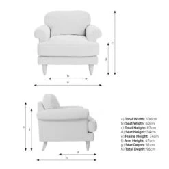 Jolene William Morris Woodland Weeds Print Velvet Snuggle Chair -Home Furnishing Store 30917909 alt09