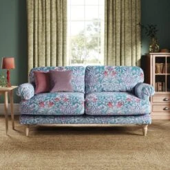 Jolene William Morris Woodland Weeds Print Velvet 3 Seater Sofa 26 Jolene William Morris Woodland Weeds Print Velvet 3 Seater Sofa -Home Furnishing Store 30917911