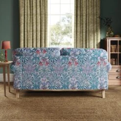 Jolene William Morris Woodland Weeds Print Velvet 3 Seater Sofa 28 Jolene William Morris Woodland Weeds Print Velvet 3 Seater Sofa -Home Furnishing Store 30917911 alt02